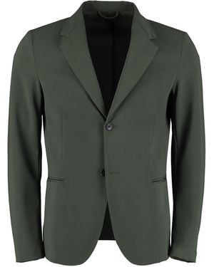 THE (Alphabet) Jacket Single-Breasted Two-Button Polyamide Suit & Dinner - Green