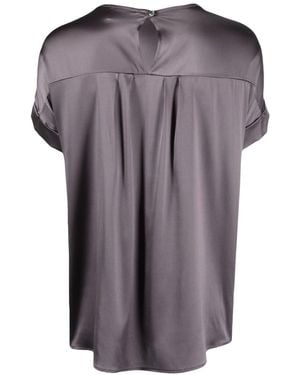 Snobby Sheep Silk Crewneck Shirt - Purple
