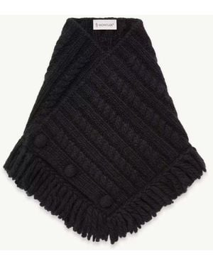 Moncler Moncler Quilted Wool Scarf - Blue