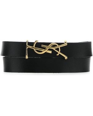 Saint Laurent Bracelets - Black