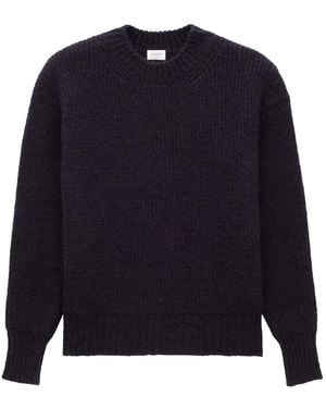 Saint Laurent Thick Knit Pullover Alpaca Wool Jumpers - Blue