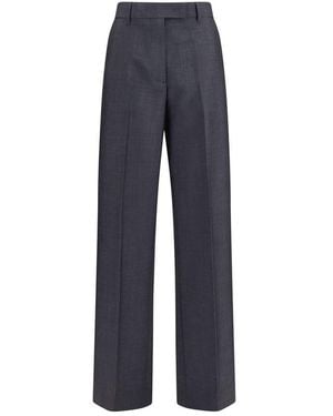 Miu Miu Wool Oves Aries Dress Trousers - Blue