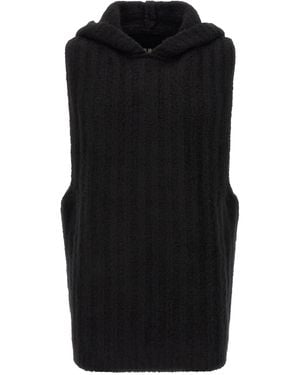 Rick Owens Cashmere Sleeveles Jumper Clothing - Black