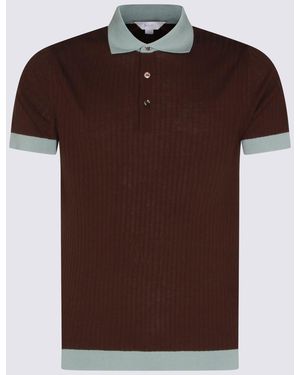 Malo And Light Cotton Polo Shirt - Brown