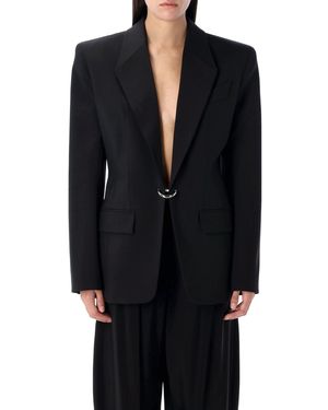 Mugler Pierced Tailored Jacket - Black