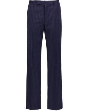 Givenchy Pinstriped Tailored Trousers - Blue