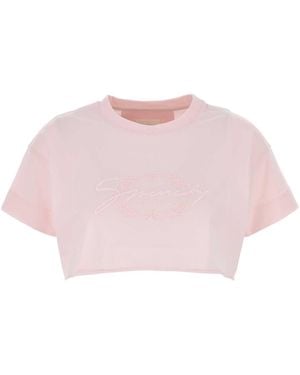 【送料&関税込】Givenchy Pastel Pink Cotton Crop-top Givenchy Pastel Cotton Crop-Top in Pink | Lyst