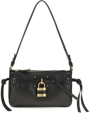 Chloé Paddington Sling Mini Shoulder Bag Calf Leather Bos Taurus - Black