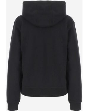 Just Cavalli Hooded Sweatshirt Cotton Sweatshirts - Black