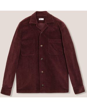 Doppiaa Aabba Wide Corudroy Overshirt Shirt - Red