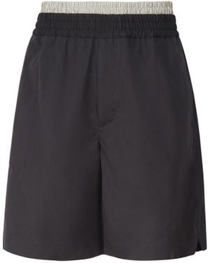 Bottega Veneta Lightweight Cotton Twill Shorts - Black