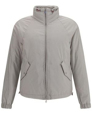Brunello Cucinelli Polyester Shell Jacket Clothing - Gray