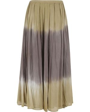 Roberto Collina Gonna Cotone Seta - Green