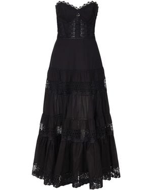 Charo Ruiz Heart Longdress - Black