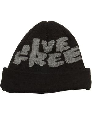 Comme des Garçons Live Free Beanie - Black