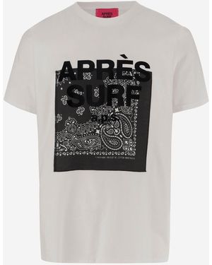 APRÈS SURF Cotton T-Shirt With Logo - Black