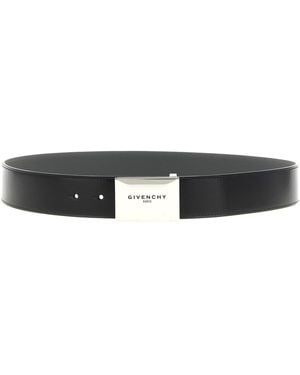 Givenchy Label Reversible Belt - White