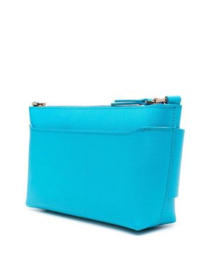 Boyy Buckle Pouchette Leather Handbag - Blue