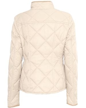 Fay Field Jacket With Velvet Edges Coat - Natural