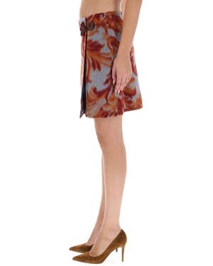 Etro Etro Wool Blend Skirt - White