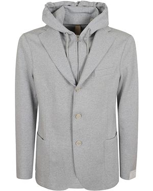 Eleventy Giacca Cotton Polyamide Elastan - Gray