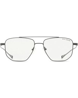 Dita Eyewear Lancier Lsa Dlx115 03 Gunmetal Glasses - Brown