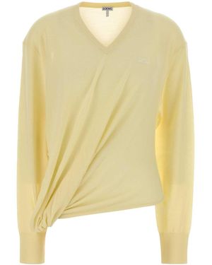Loewe Wool Blend Jumper - Yellow