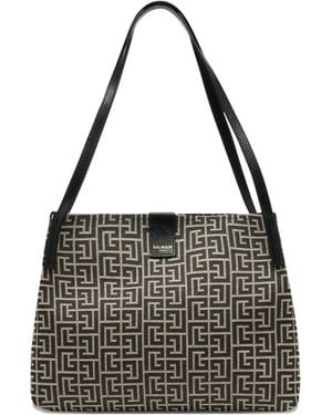 Balmain Open Tote Mm Borsa - Black