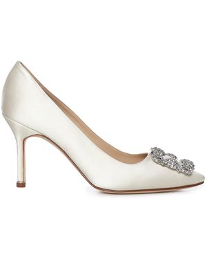 Manolo Blahnik With Heel Viscose - White