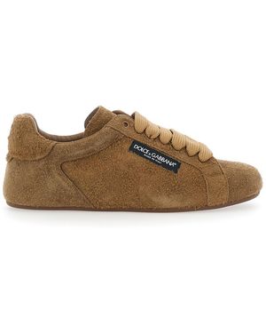 Dolce & Gabbana Trainers Portofino Suede Trainers - Brown