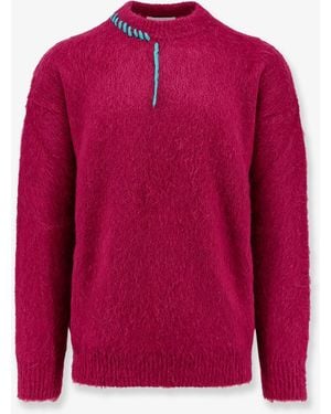 Bonsai Mohair Blend Sweater - Red