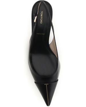 Tom Ford Pumps Leather Slingback Calf - Black