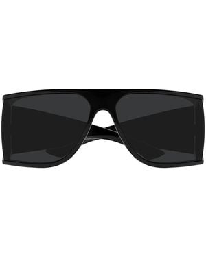 Saint Laurent Saint Laurent Sl 806 Linea Sl Logo 001 Sunglasses - Black