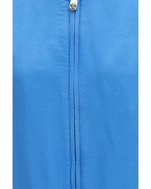 Versace Silk Zipper Jacket - Blue
