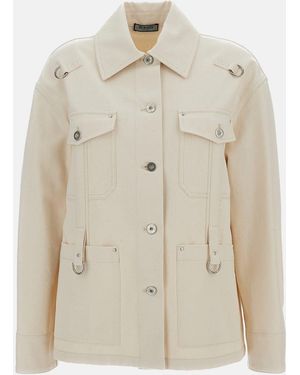 DURAZZI MILANO Denim Overshirt - Natural