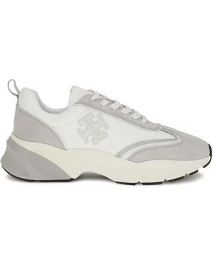 Tory Burch Good Luck Sneakers Bianco Fossil Stone - White
