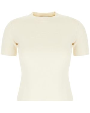 Max Mara Stretch Nylon Blend Agora T-Shirt Mini Dress in