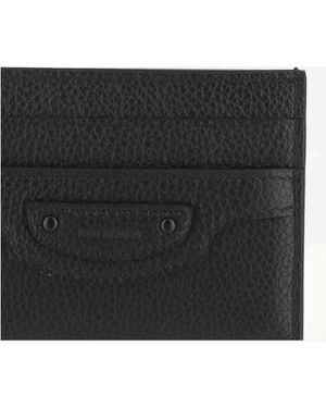 Balenciaga Neo Classic Card Holder Calf Leather Wallets & Cardholders - Black
