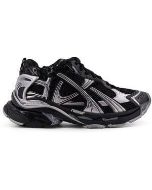Balenciaga Runner Mesh Low-Top Trainers - Black