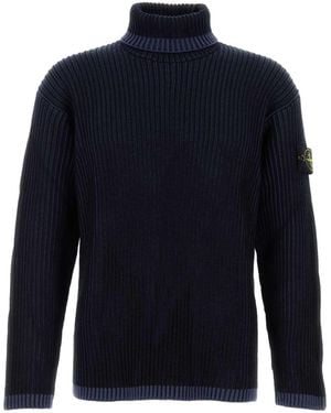 Stone Island Midnight Wool Sweater - Blue