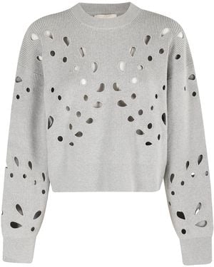Ulla Johnson Boxy Melange Vanessa Pullover - Gray