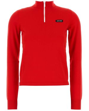 Miu Miu Stretch Nylon T-Shirt - Red
