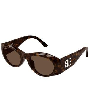 Balenciaga Frame And Lens Sunglasses - Brown