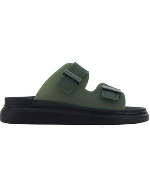 McQueen Transparent Hybrid Sandal - Green