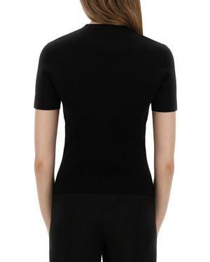 Max Mara T-Shirt Adelio Viscose Polyamide T-Shirts - Black