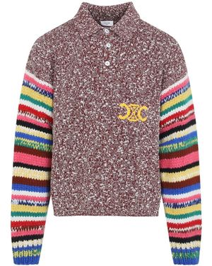 Celine Cotton Polo - Purple