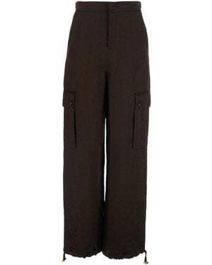 Twinset Trousers Tech Fabric Acetate - Black