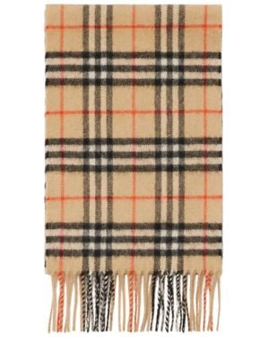 Burberry Scarf Cashmere Boy - Natural