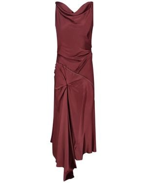 Victoria Beckham Posy Midi Dress - Purple