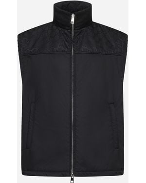 Gucci Gg Padded Nylon Down Vest - Black